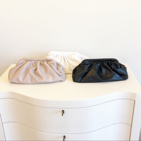 MONTERREY Black Vegan Pouch Clutch Crossbody - Picture 3 of 7